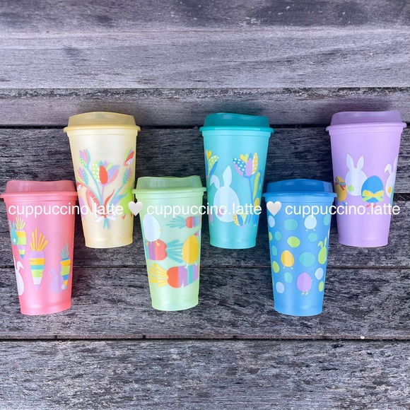 SOLD OUT Starbucks 2025 Spring Easter Printed Color Changing Box of Hot Cups - Picture 1 of 8